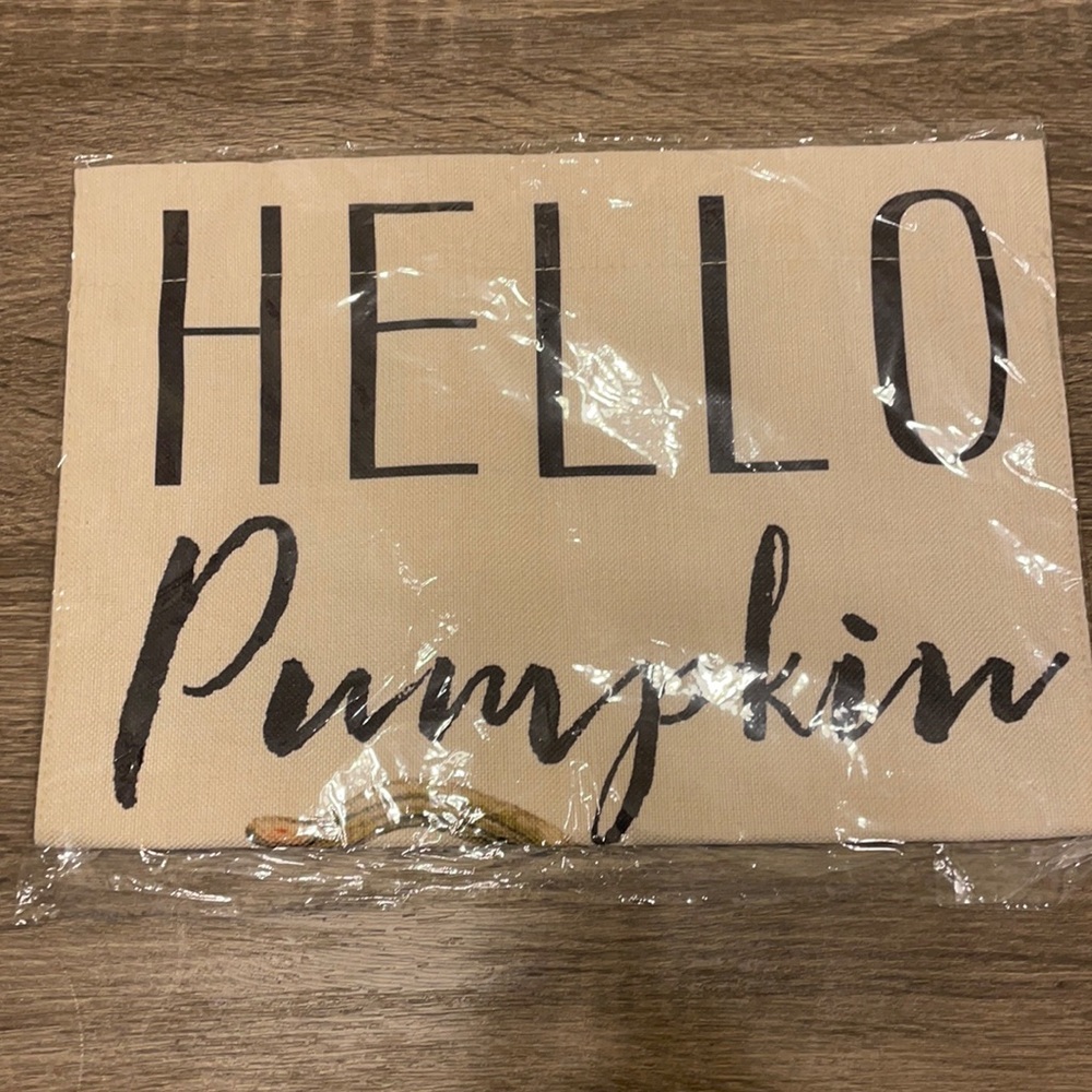 Hello Pumpkin Banner NWT